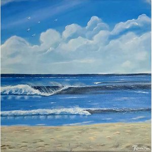 Lote siguiente: Pintura "La Balconada" de Renne Fernández - Acrílico sobre Lienzo 40x40cm