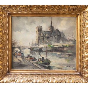 Lote anterior: A. Fernandez "Paisaje Ciudadano con Puente" Óleo sobre Lienzo