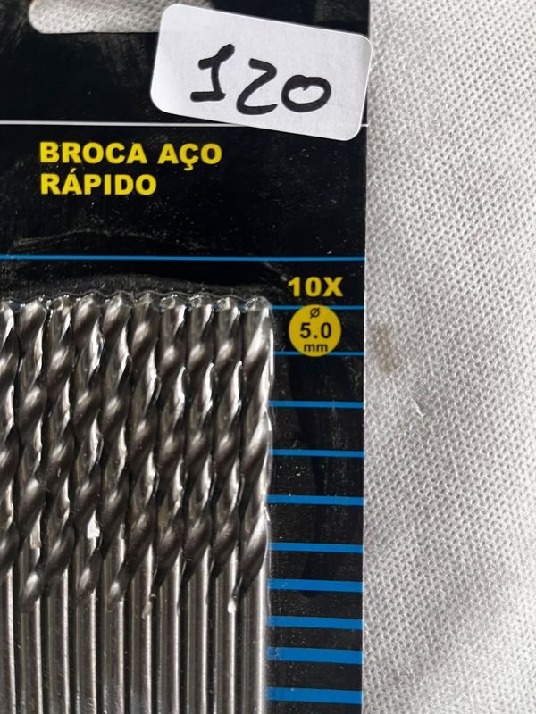Set de 10 mechas para metal 5 mm