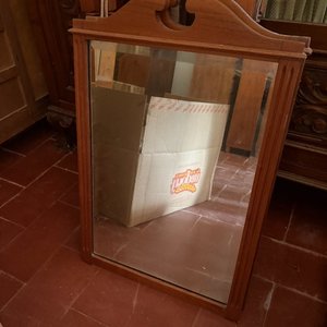 Espejo de Madera con Marco Decorativo para Restaurar - imagen 4