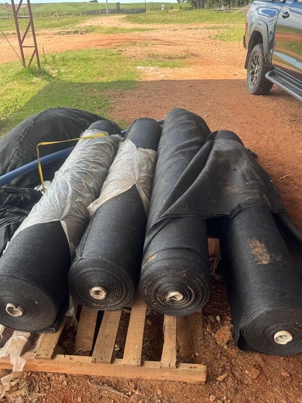 4 ROLLOS DE MALLA SOMBRA DOBLE NUEVOS