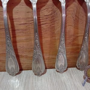 Juego de 6 Cucharas de Plata 800 con Diseño Clásico - imagen 3