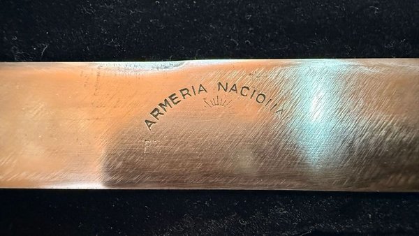 Cuchillo Lengua Vibora Armeria Nacional Con Vaina - Análisis Detallado - imagen 3