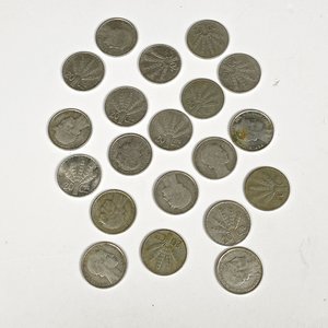 Veinte Monedas de Plata Uruguayas "Chanchitas" de 20 Centésimos - imagen 2