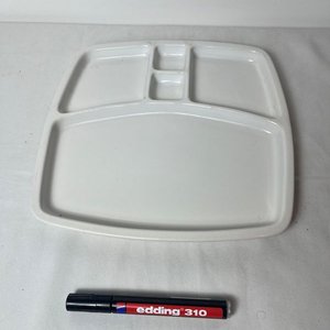 Copetinero de Loza Blanca con 4 Compartimentos - imagen 2