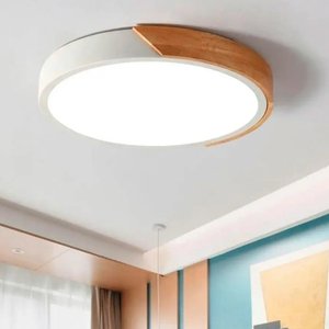 Plafón Nórdico LED 42cm con Control Remoto - Luz Cálida y Fría - imagen 2