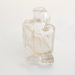 Botellón de Cristal Hialino Tallado con Tapón y Asa - 25cm - imagen 3