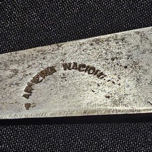Cuchillo Antiguo Armería Nacional Hoja 14cm Cabo Original - imagen 8