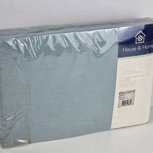 Juego de Sábanas House & Home Celeste 2 Plazas 180 Hilos Algodón/Poliéster - imagen 4