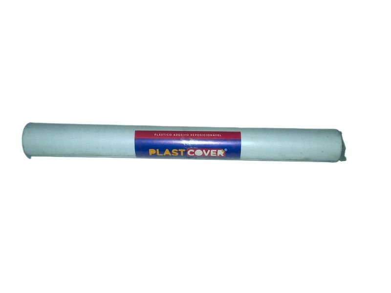 Rollo de Papel Contacto Adhesivo Blanco Plast Cover 45cm x 10m