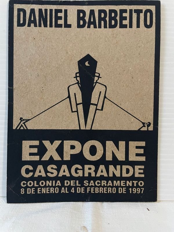 INVITACION DE EXPOSICION DE DANIEL BARBEITO DE 1997