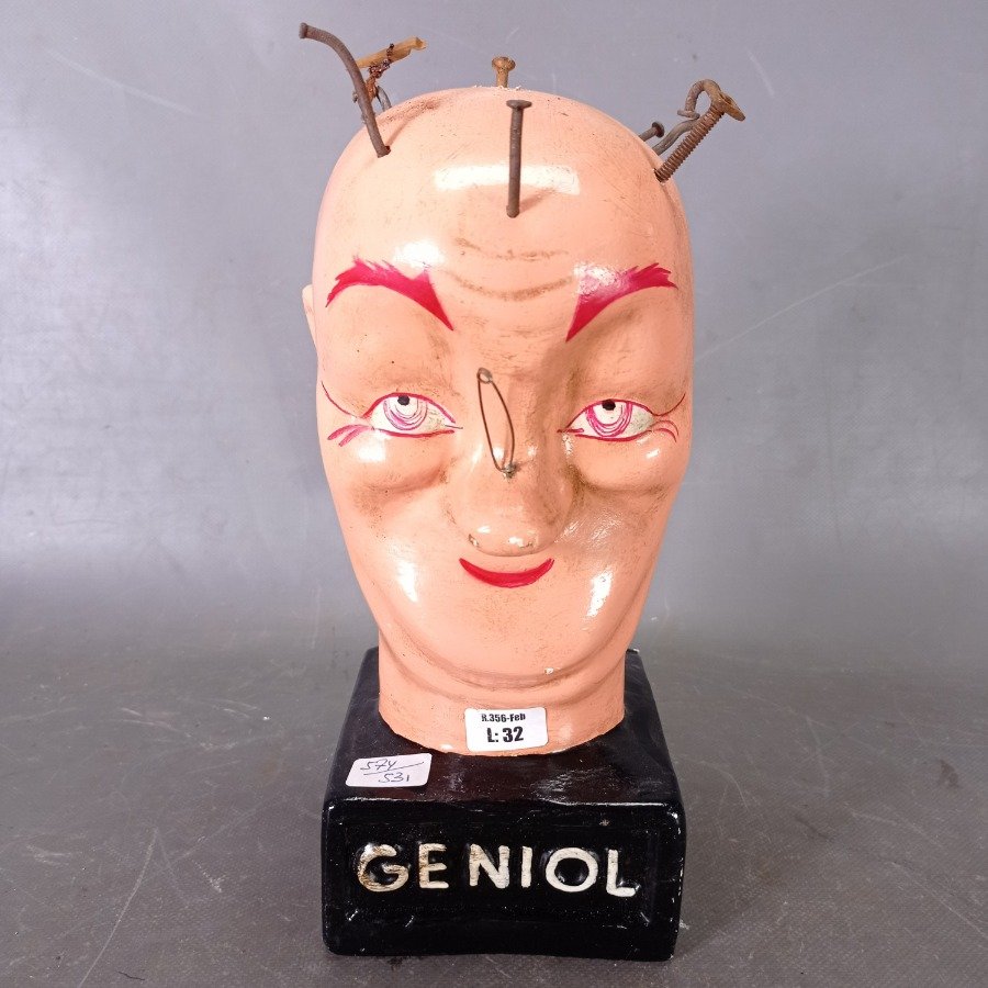 Cabeza de Geniol en yeso para venta - imagen 2
