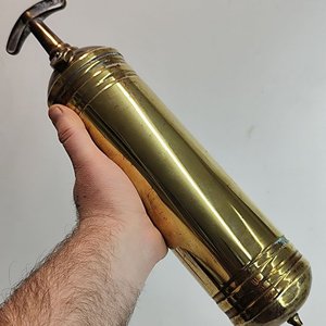 Extinguidor de bronce TETRA británico para Jeep MB, 35cm - imagen 3