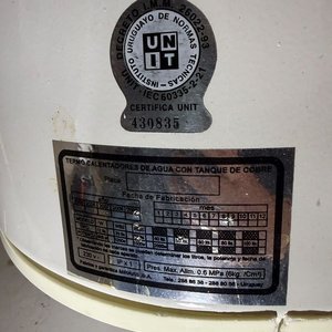 Termotanque Warner's de Cobre 60 Litros con Válvula Rota - imagen 4
