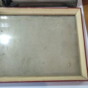 Lote de Marcos Antiguos con Vidrio y Espejo de Hierro - imagen 7