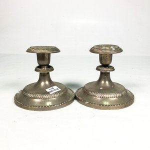 Par de Candeleros Metálicos Vintage - imagen 3