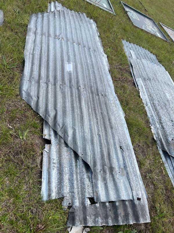 Lote de 5 Chapas Metálicas Onduladas