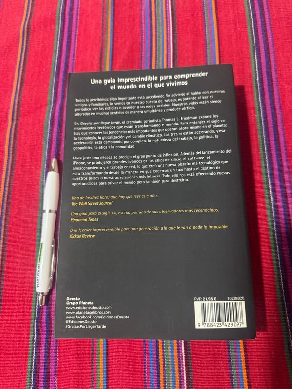 Libro Gracias por Llegar Tarde de Thomas Friedman - imagen 3