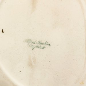 Plato de Porcelana Inglesa Floral con Guarda Dorada - Alfred Meakin - imagen 5