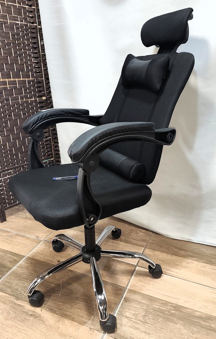 Silla Gammer Tapisada en tela negro, regulable y reclinable - imagen 5