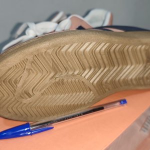 Zapatillas Deportivas Rosadas y Azules de Eco Cuero, Talle 37 (36 UY) - imagen 3