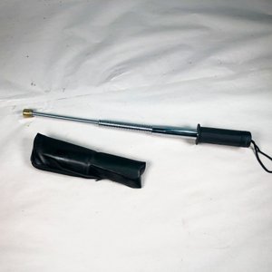 Bastón Retráctil Columbia con Mango Negro y Funda de Cuero - imagen 3