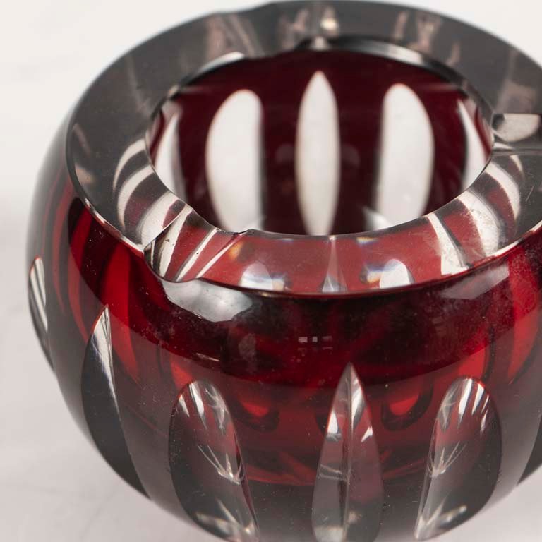 Cenicero de cristal Baccarat tipo - imagen 2