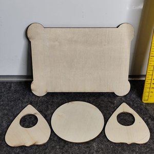 Tabla Ouija Completa 4 Piezas Madera Fina con Planchas y Puntero - imagen 5
