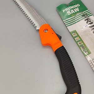 Serrucho de Poda Plegable Tipo Navaja con Mango Naranja y Negro - imagen 7