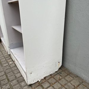 2 Muebles Multiusos Blancos con Estantes y Puertas - imagen 5