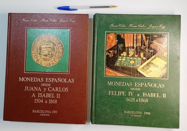 2 Libros "Monedas Españolas" de Ferrán, Xavier Calicó y Joaquín Trigo - imagen 1