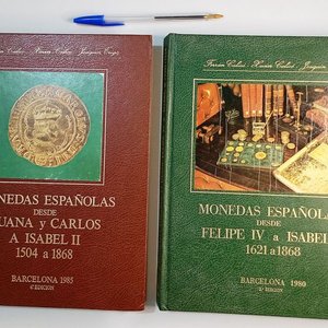 2 Libros "Monedas Españolas" de Ferrán, Xavier Calicó y Joaquín Trigo - imagen 1