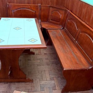 Juego de Esquinero de Madera con Mesa y Azulejos - imagen 8