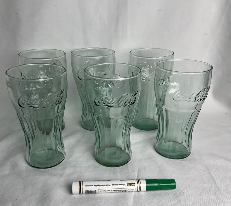 Vasos coleccionables de vidrio con logo Coca Cola - imagen 10