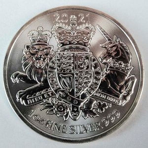 Moneda de Plata Británica 2 Libras 2021 Reina Elizabeth II - 1 Onza - imagen 2