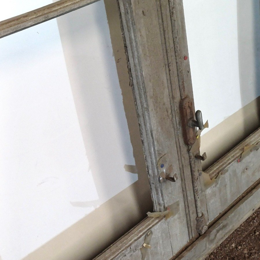 Ventana antigua de madera con marco carpanel - imagen 7