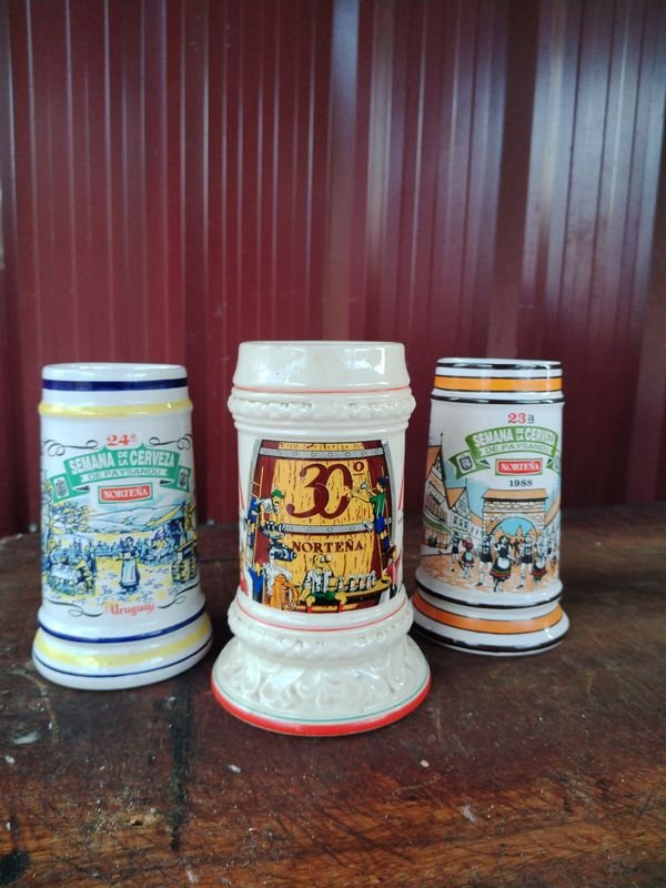 Jarras de la Semana de la Cerveza Paysandu - Excelentes vasijas de cerámica