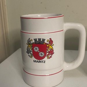 Par de Jarras de Cerveza Vintage de Cerámica: Mainz y Hamburg - imagen 3