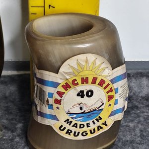 Dos Mates: Uno de Guampa con Caballo y Otro "Rancherita" Nuevo - imagen 6