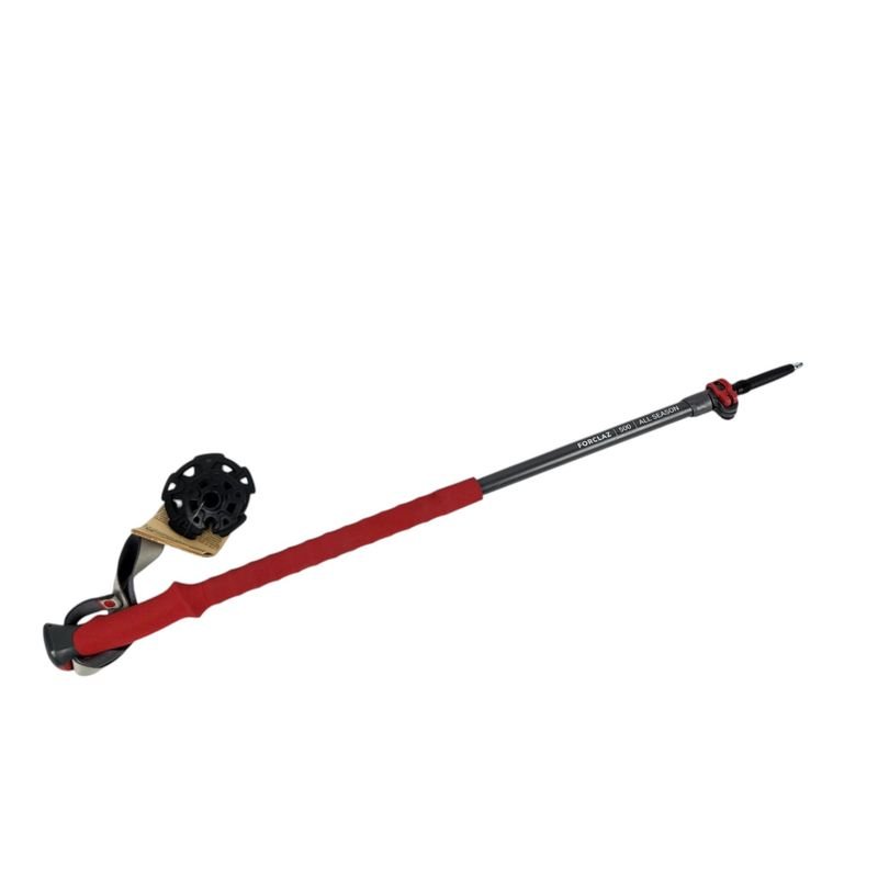 Bastón de Trekking Forclaz MT500 All Season Rojo