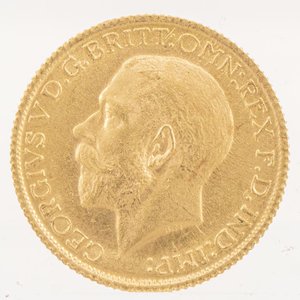 Moneda de Oro Británica 1 Libra 1916 - 8g - imagen 2