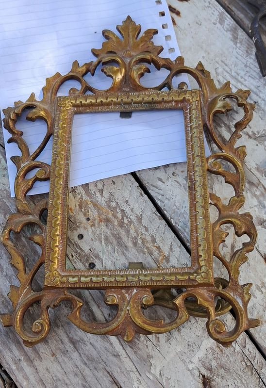 Portarretrato en bronce macizo - imagen 4