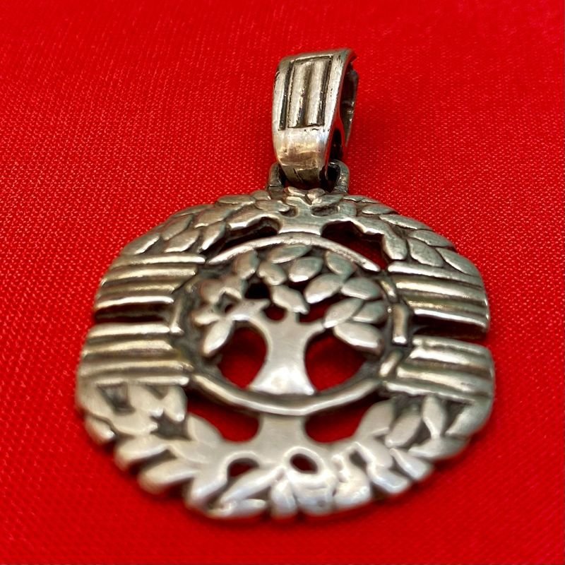 Dije de Arbol de la Vida en plata - imagen 2