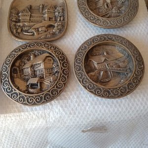 Lote anterior: Set de 4 Adornos de Pared con Escenas Rústicas