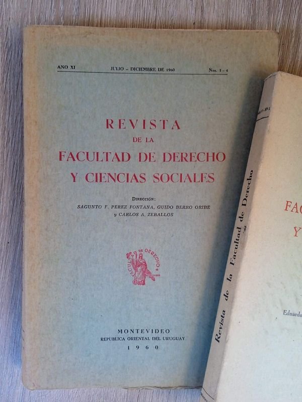 Lote anterior: Dos libros antiguos de la Facultad de Derecho y Ciencias sociales