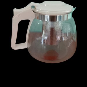 Jarra de Vidrio con Infusor y 4 Tazas Rosadas - imagen 2