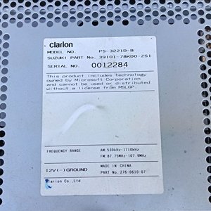 Radio Estéreo Suzuki Original OEM CLCR24 con CD/MP3/WMA - Clarion - imagen 6