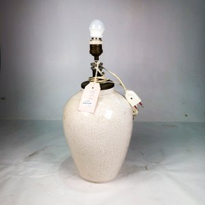 Lámpara de Sobremesa Vintage en Porcelana Blanca con Grietas - imagen 2