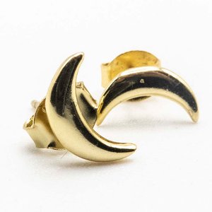 Tornillos de Plata con Baño de Oro Diseño de Lunas - imagen 2