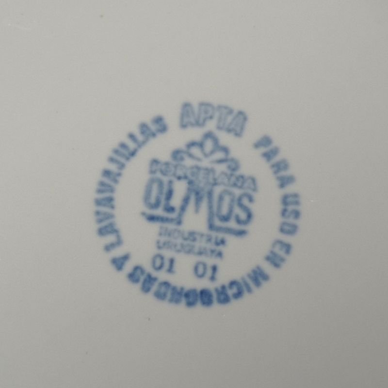 Platos de porcelana Olmos con publicidad de La Casa Violeta - imagen 3